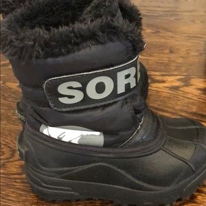 Sorel Black kids boots